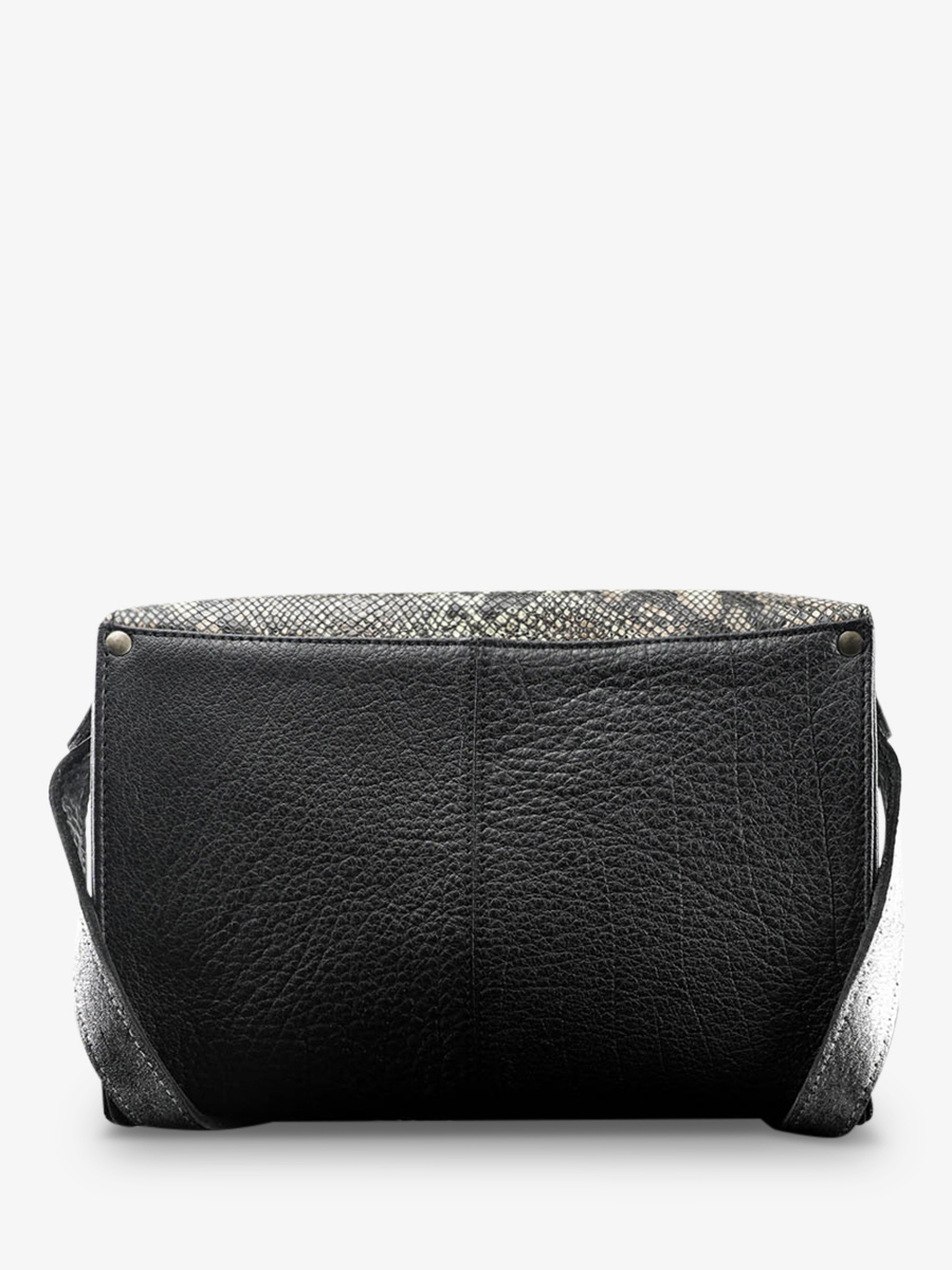 photo-vue-de-dos-sac-bandouliere-cuir-femme-argente-noir-lindispensable-python-argente-noir-paul-marius-w08-p-s-b