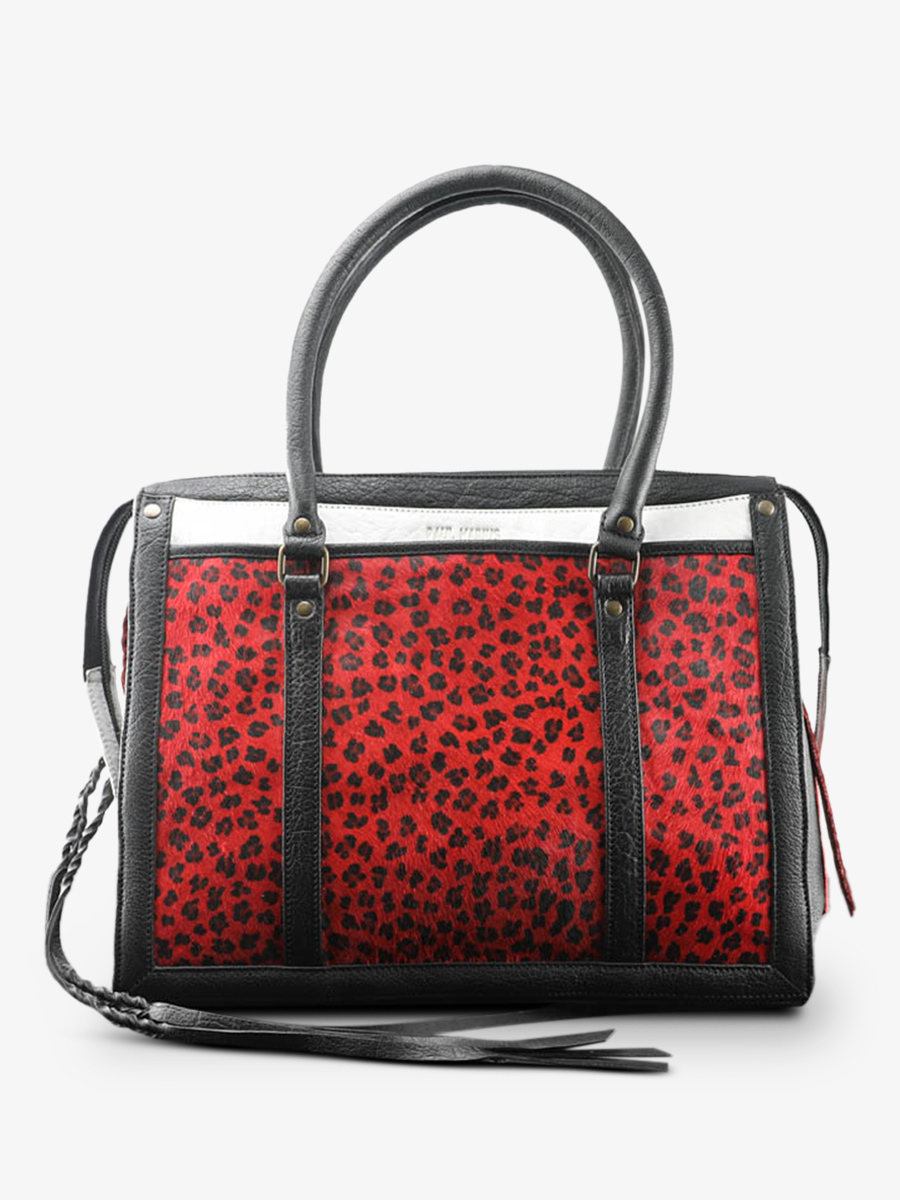 photo-vue-de-face-sac-a-main-cuir-business-noir-rouge-lerive-droite-l-leopard-noir-rouge-paul-marius-w19l-lp-b-r