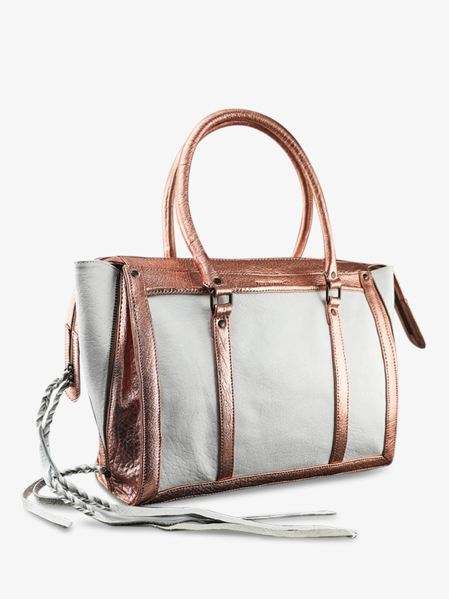 photo-vue-de-cote-sac-a-main-cuir-femme-rose-dore-blanc-lerive-droite-m-or-rose-blanc-paul-marius-w19m-g-pi-w