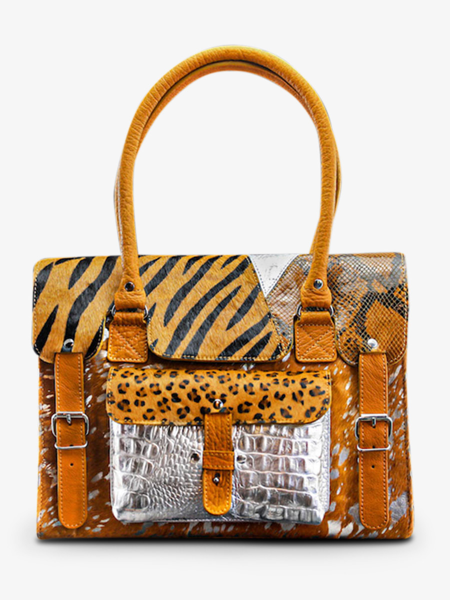 photo-vue-de-face-sac-bandouliere-cuir-femme-jaune-argente-lerive-gauche-m-chimere-safran-argente-paul-marius-w01m-ch-y-s