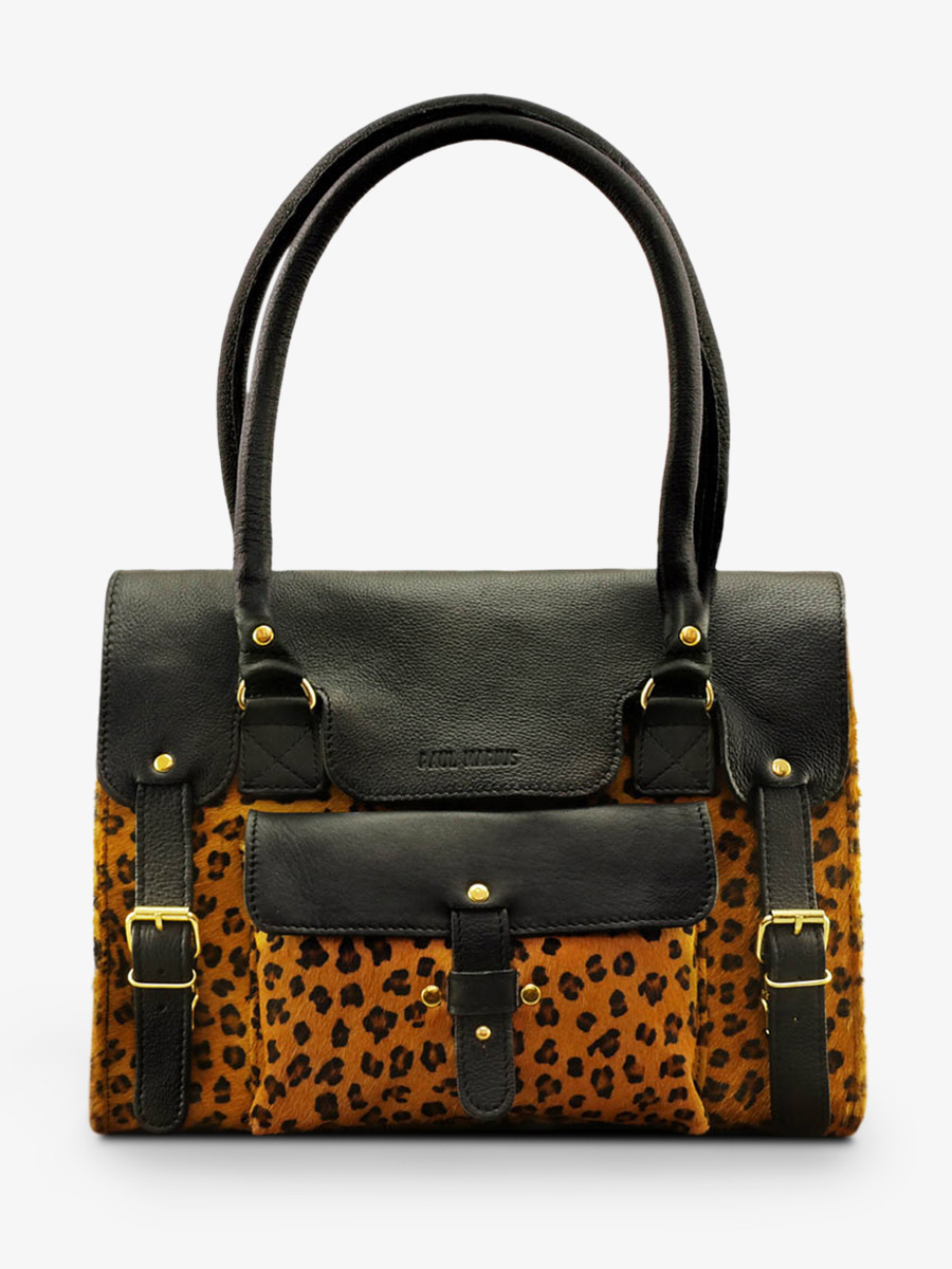 photo-vue-de-face-sac-bandouliere-cuir-femme-noir-lerive-gauche-m-noir-leopard-paul-marius-w01m-b-lp