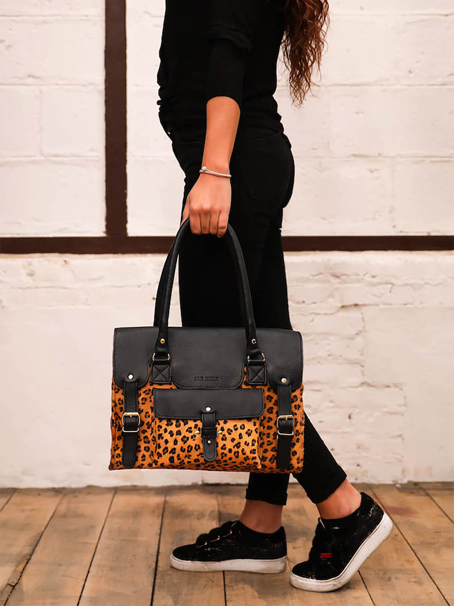 CHUMMY SAC LEOPARD FEMME RIVE GAUCHE BLEU