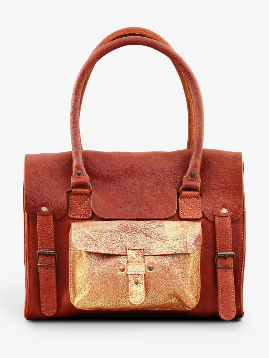 photo-vue-de-face-sac-bandouliere-cuir-femme-marron-dore-lerive-gauche-m-naturel-dore-paul-marius-w01m-l-g