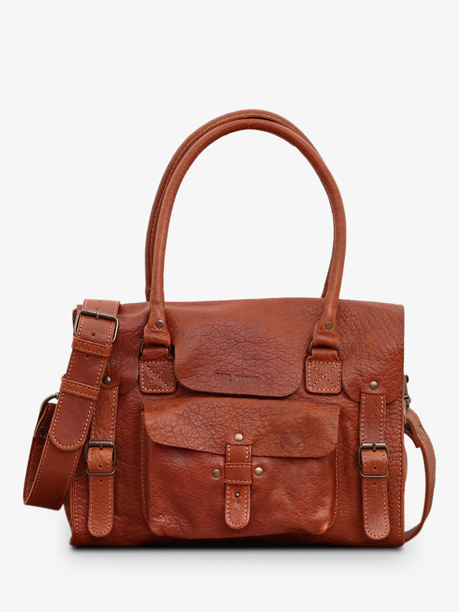 photo-vue-de-cote-sac-bandouliere-cuir-femme-marron-lerive-gauche-m-naturel-paul-marius-w01m-l