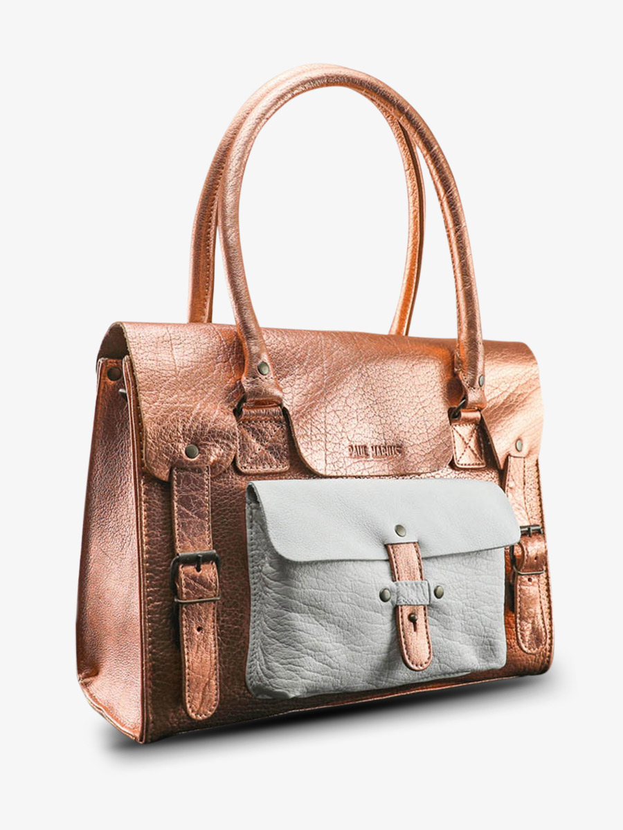 photo-vue-de-cote-sac-bandouliere-cuir-femme-rose-dore-blanc-lerive-gauche-m-or-rose-blanc-paul-marius-w01m-g-pi-w