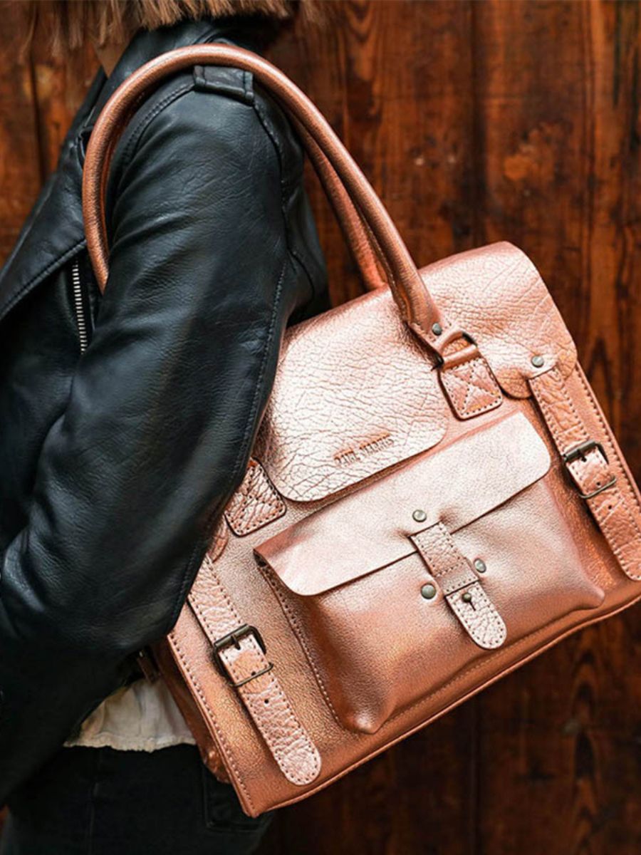 Sac à online main rose gold