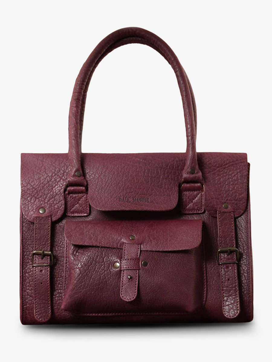 photo-vue-de-face-sac-bandouliere-cuir-femme-violet-lerive-gauche-m-prune-paul-marius-w01m-p