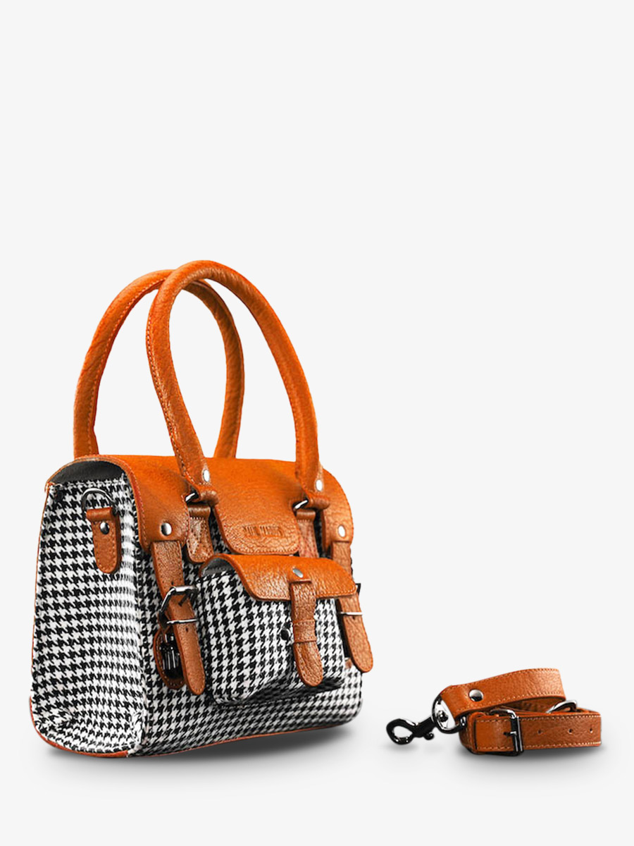LeRive Gauche S Grand Prix Tangerine sac bandouli re cuir femme Orange PAUL MARIUS