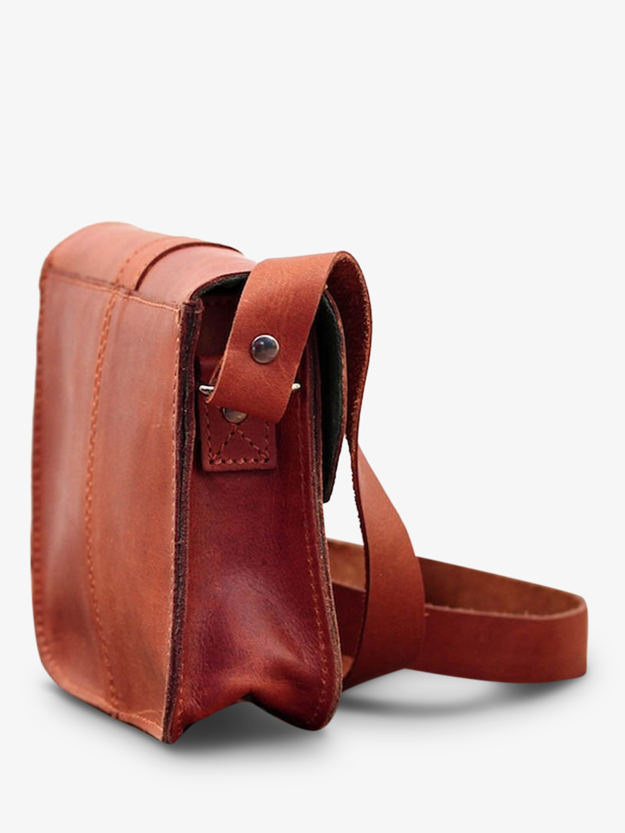 L Essentiel Naturel petit sac bandouliere cuir femme Marron