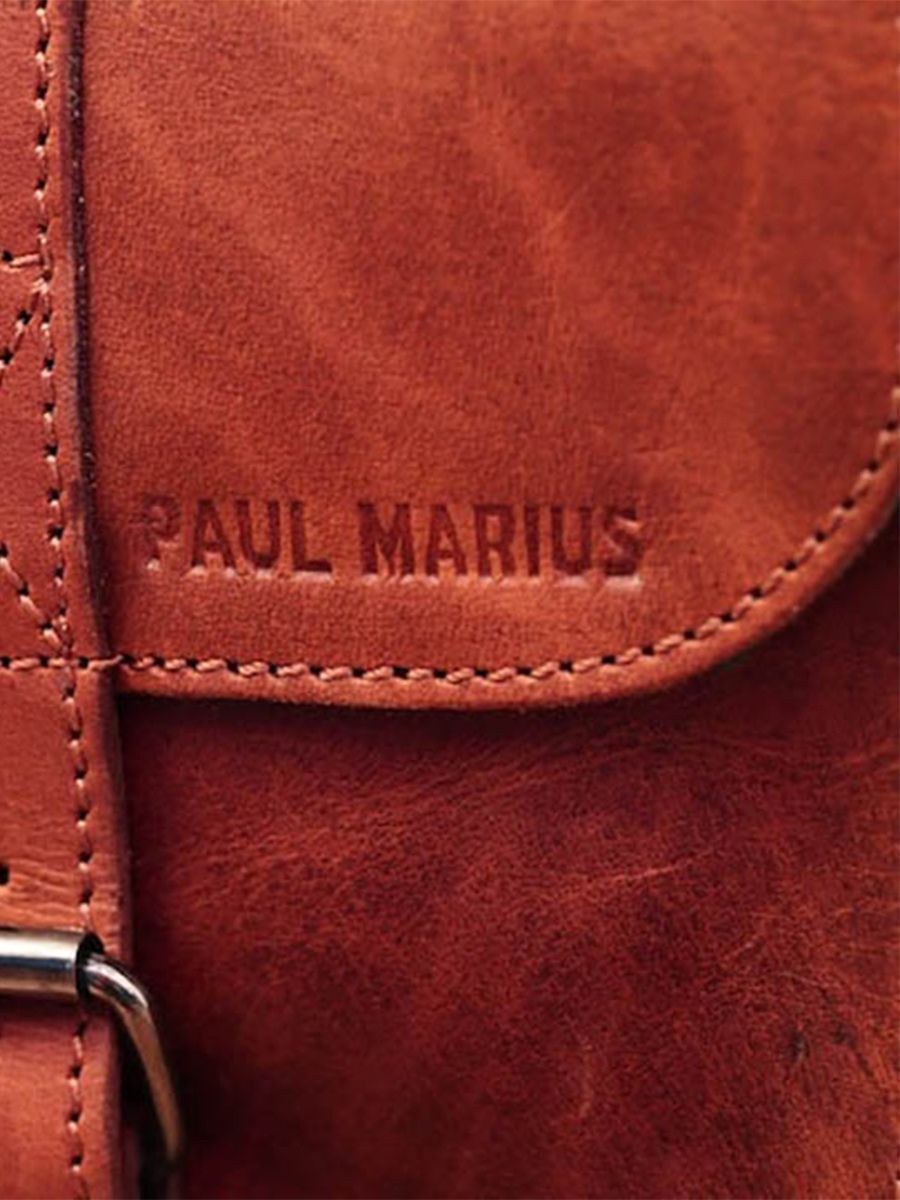 L Essentiel Naturel petit sac bandouliere cuir femme Marron PAUL MARIUS