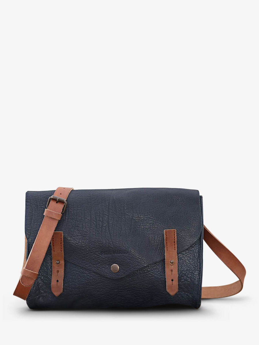 photo-vue-de-face-sac-bandouliere-cuir-femme-bleu-lindispensable-bleu-encre-paul-marius-w08-db