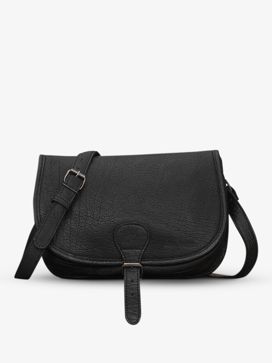 LeVagabond Noir - sac bandoulière cuir femme Noir