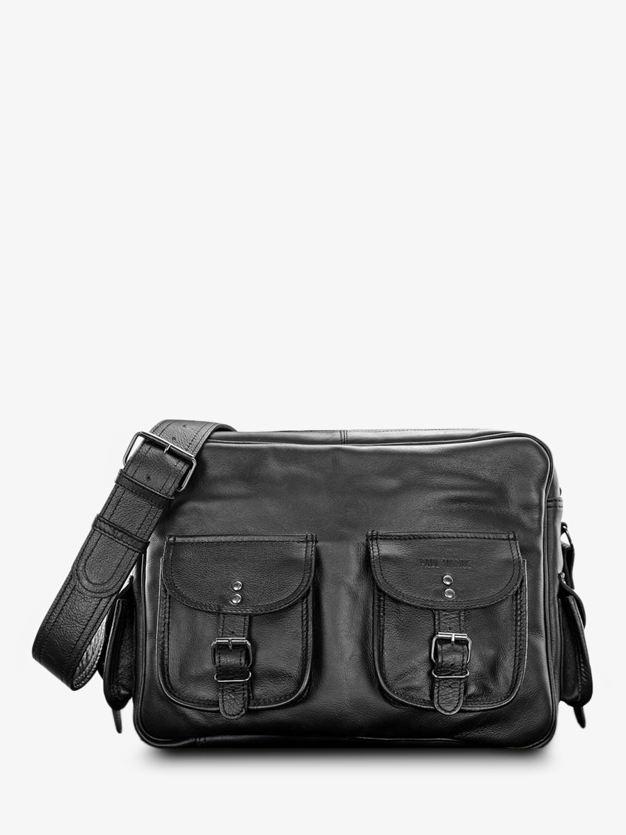 photo-vue-de-face-sac-48h-cuir-homme-noir-lemultipoches-noir-paul-marius-m14-b