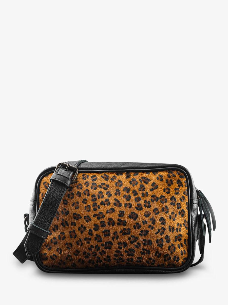 L Impertinent L opard Noir pochette cuir femme Noir PAUL MARIUS