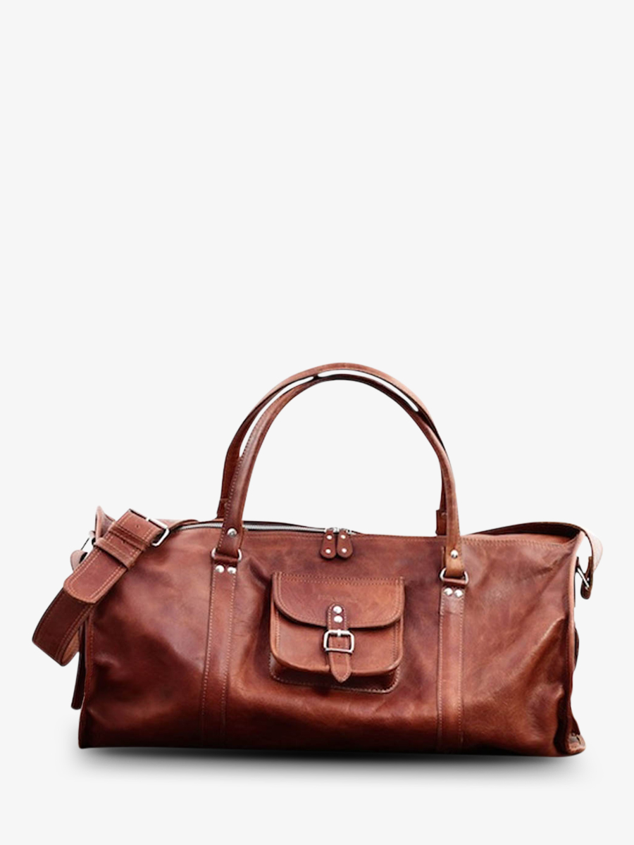 Sac de Voyage Cuir Vintage Nordkapp Marron -Pratesi