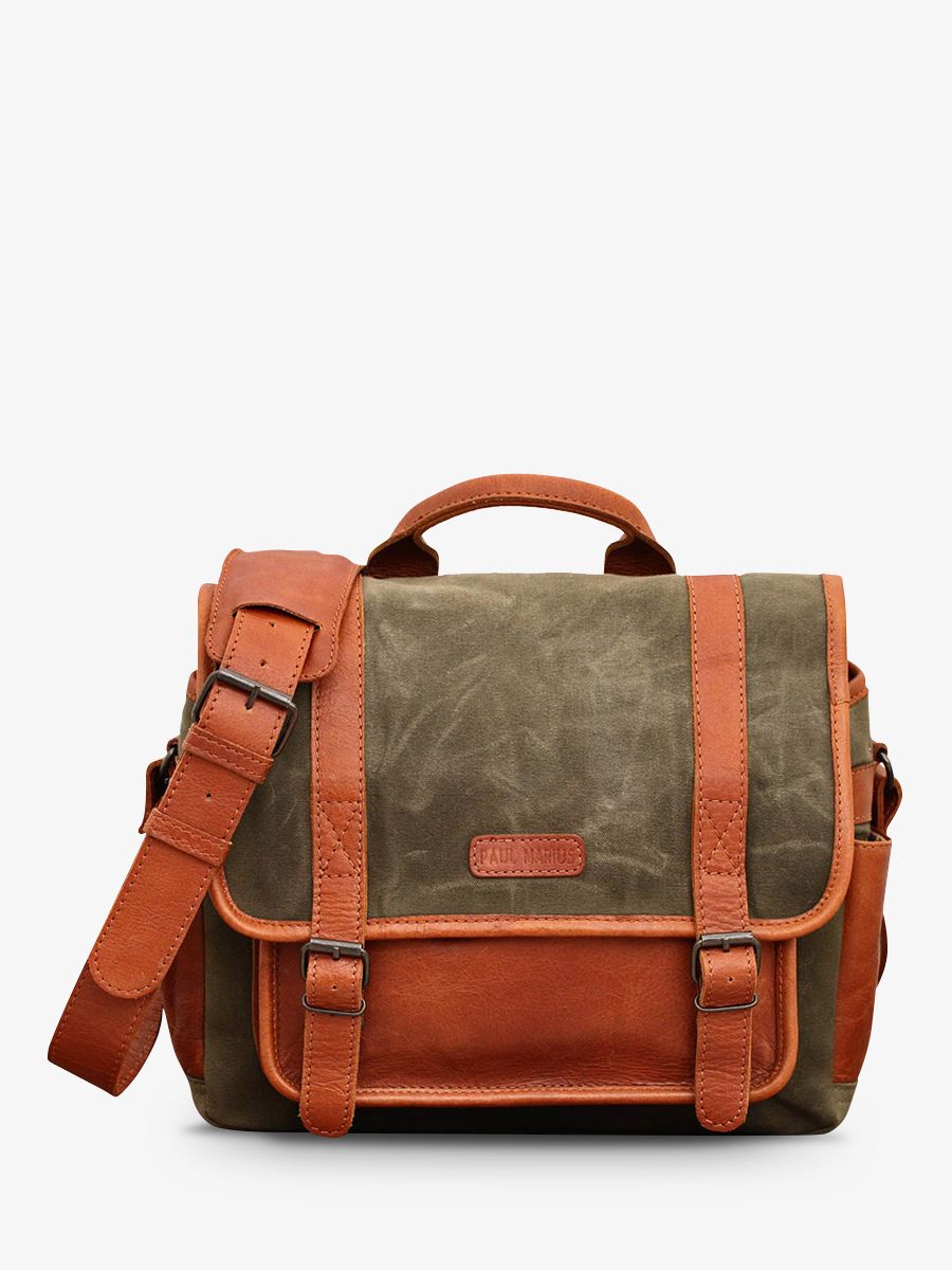 photo-vue-de-face-sac-photo-cuir-argentique-vert-lepetitreporter-toile-vert-kaki-paul-marius-m10-gc
