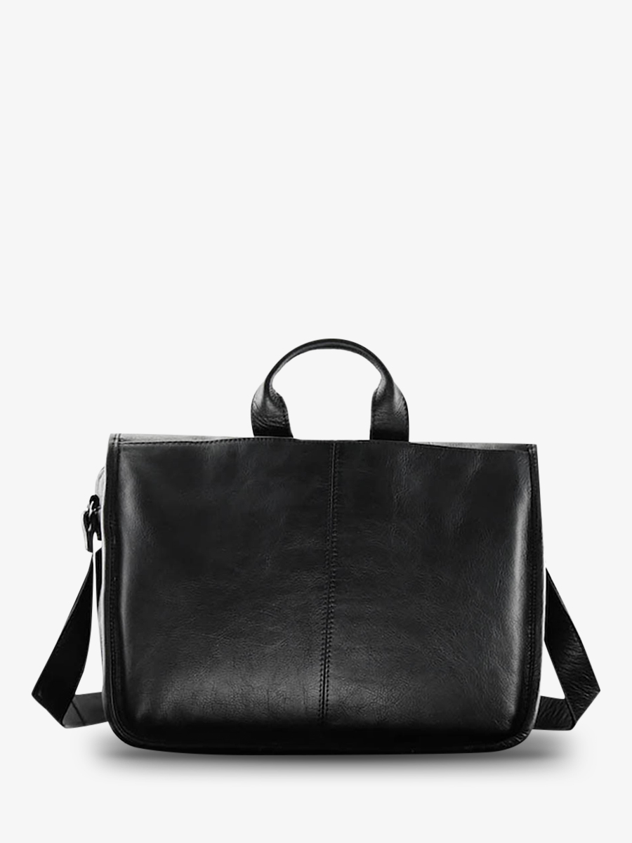 LeReporter Noir sac photo cuir argentique Noir PAUL MARIUS