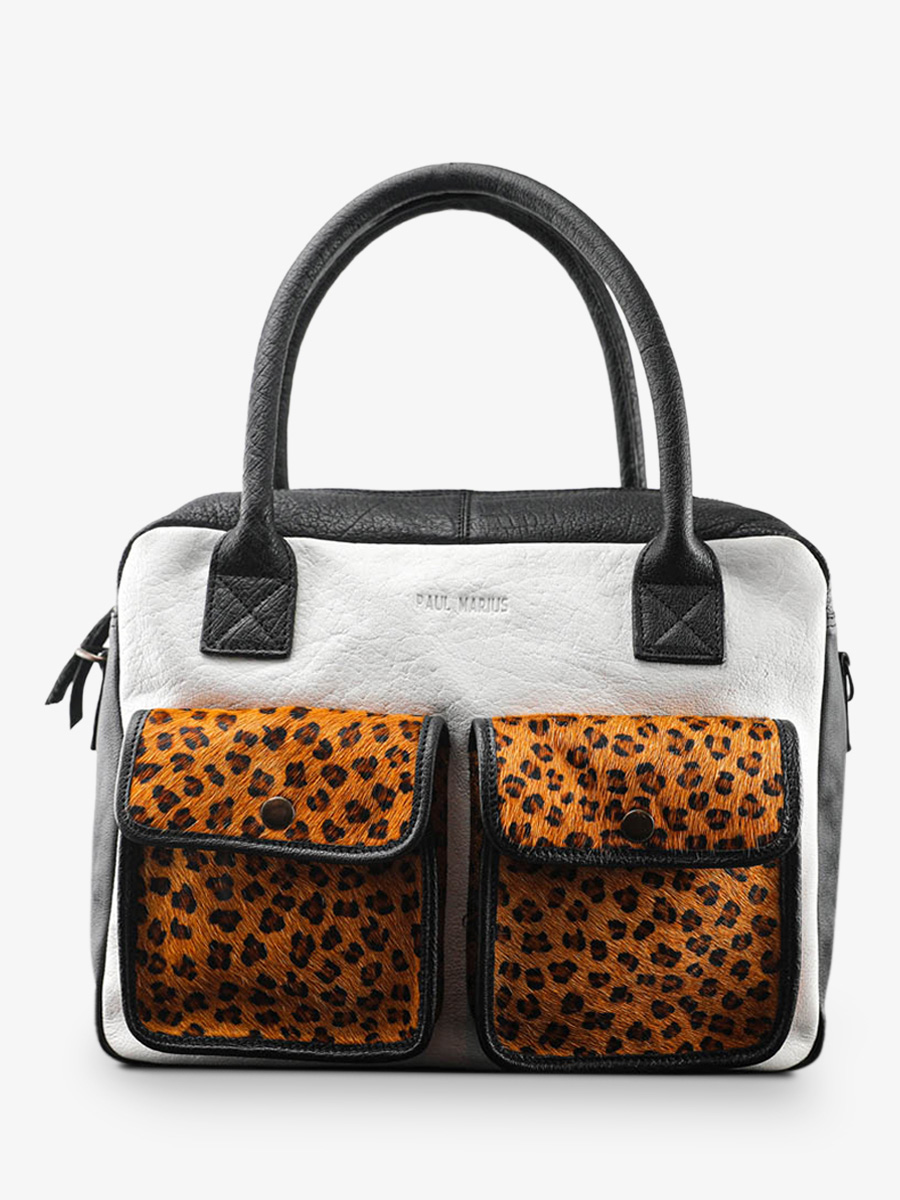 photo-vue-de-face-porte-document-cuir-femme-noir-blanc-ledandy-leopard-noir-blanc-paul-marius-w04-lp-b-w