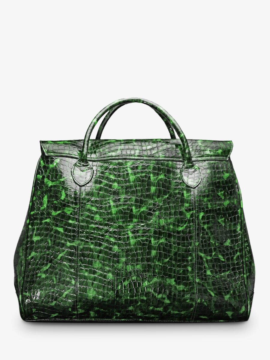 photo-vue-de-dos-grand-sac-de-voyage-cuir-homme-vert-rouen-delhi-caiman-emeraude-verni-paul-marius-m105-c-ed