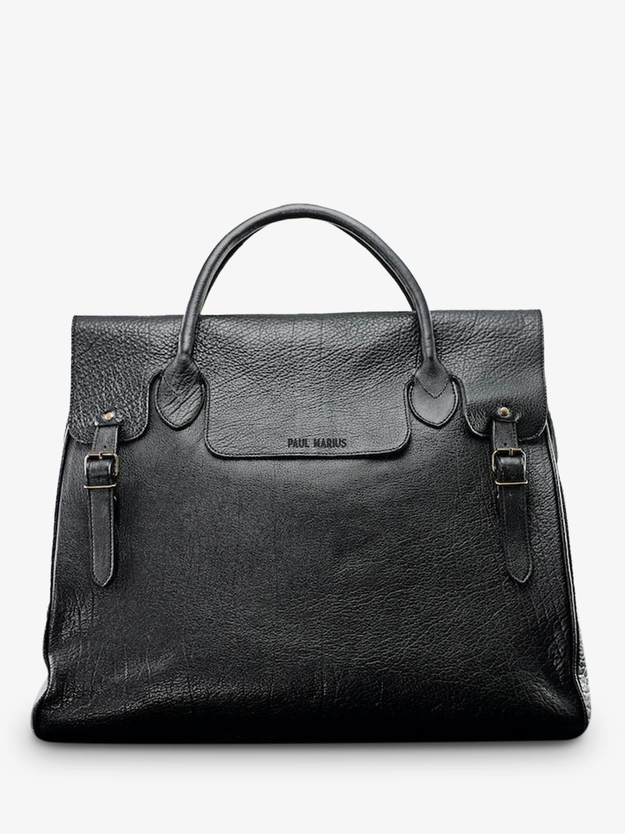 photo-vue-de-face-grand-sac-de-voyage-cuir-homme-noir-rouen-delhi-noir-paul-marius-m105-b