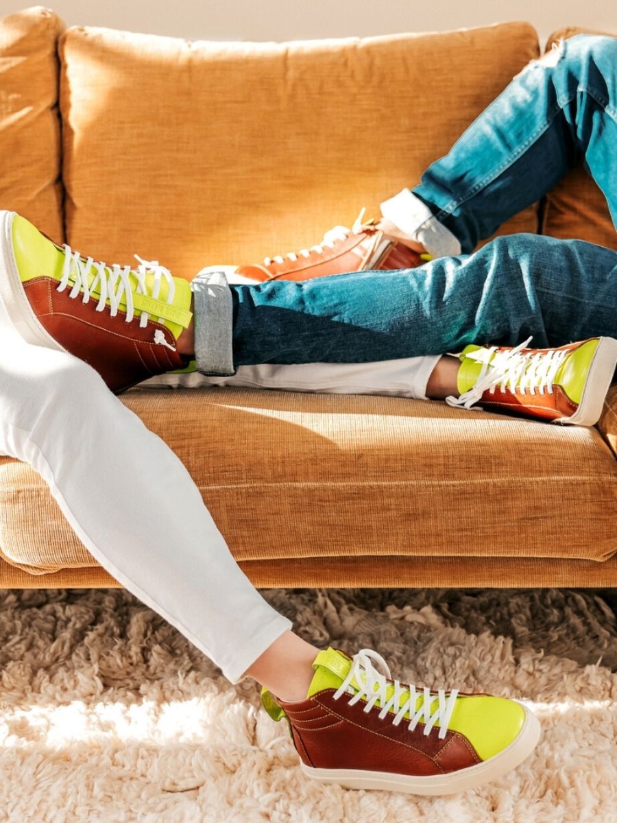 Sneaker jaune deals
