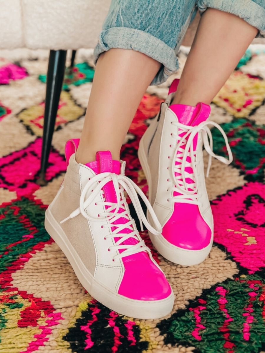 photo-vue-de-dos-sneaker-femme-cuir-rose-pm001-neon-rose-paul-marius-pm001-neon-pi-s36