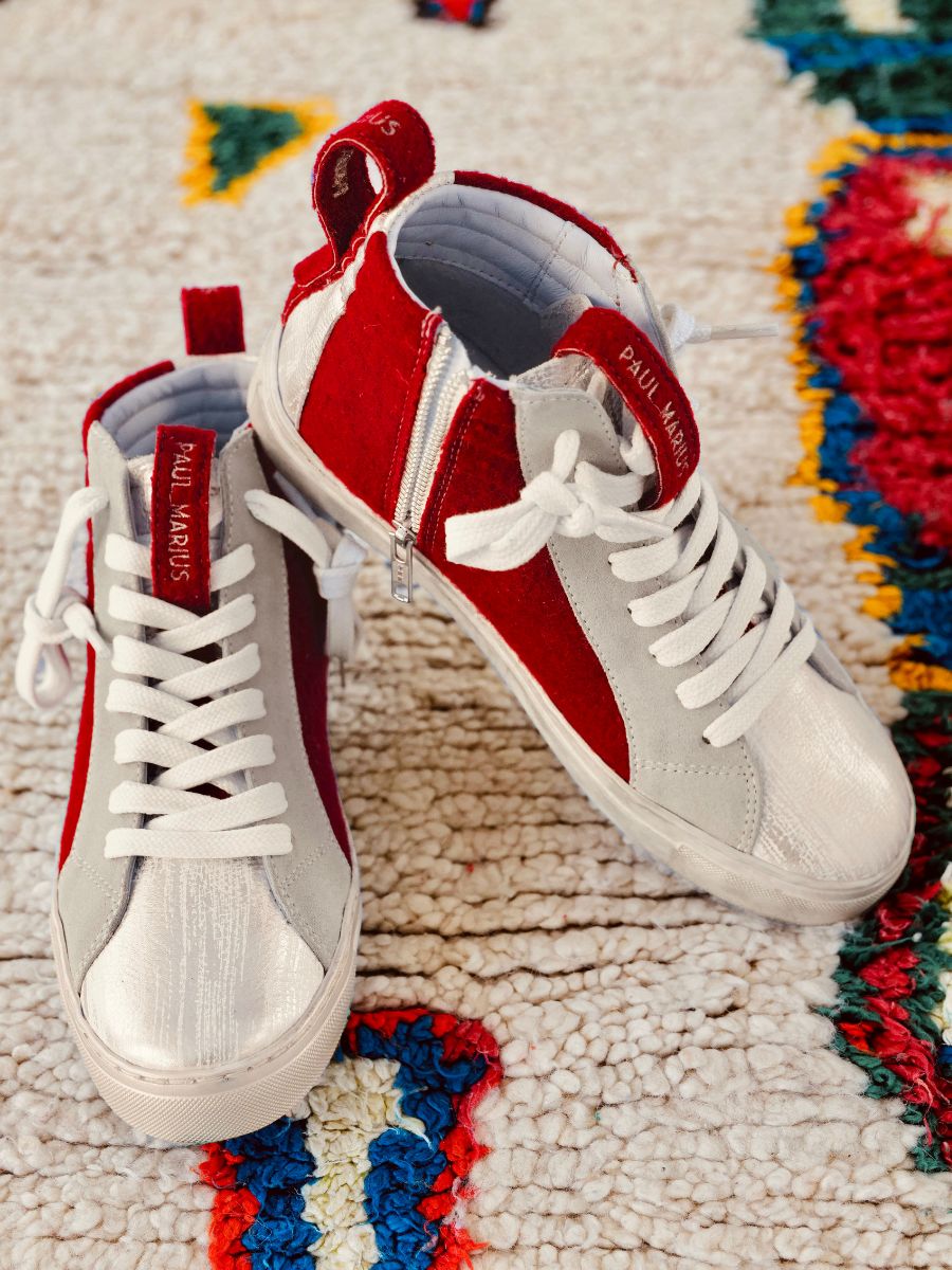 photo-vue-de-face-sneaker-femme-cuir-rouge-pm001-rouge-ecarlate-paul-marius-pm001-fifties-r-s35-