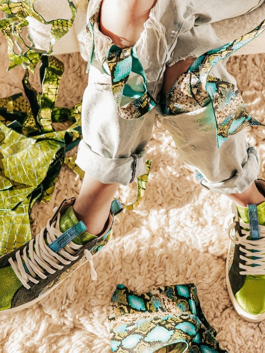 photo-vue-de-cote-sneaker-femme-cuir-vert-pm001-chimere-dragon-paul-marius-pm001-ch-gr-s36