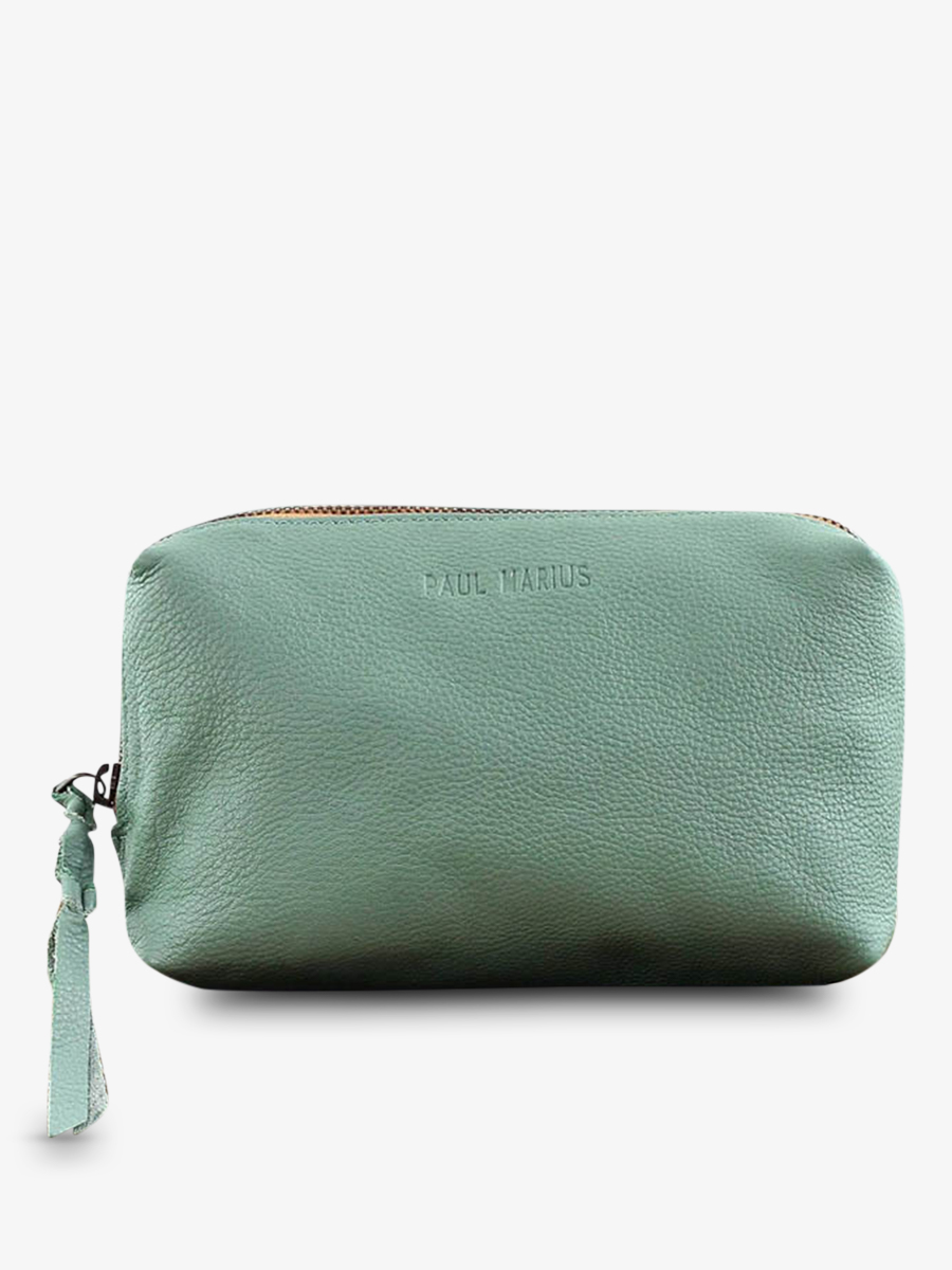 photo-vue-de-face-pochette-cuir-femme-vert-adele-vert-amande-paul-marius-m500-ga