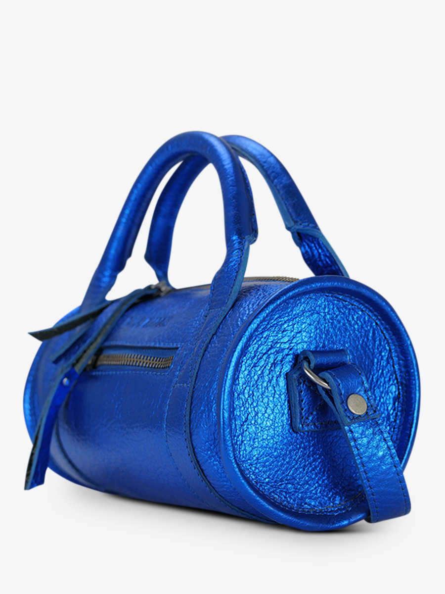 photo-vue-de-cote-sac-bowling-cuir-femme-bleu-charlie-ultraviolet-paul-marius-w30-uv-b