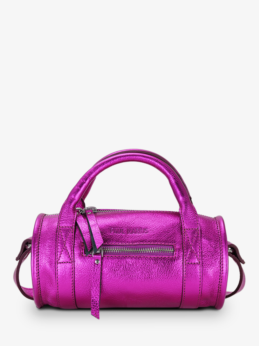 photo-vue-de-face-sac-bowling-cuir-femme-rose-charlie-ultraviolet-paul-marius-w30-uv-pi