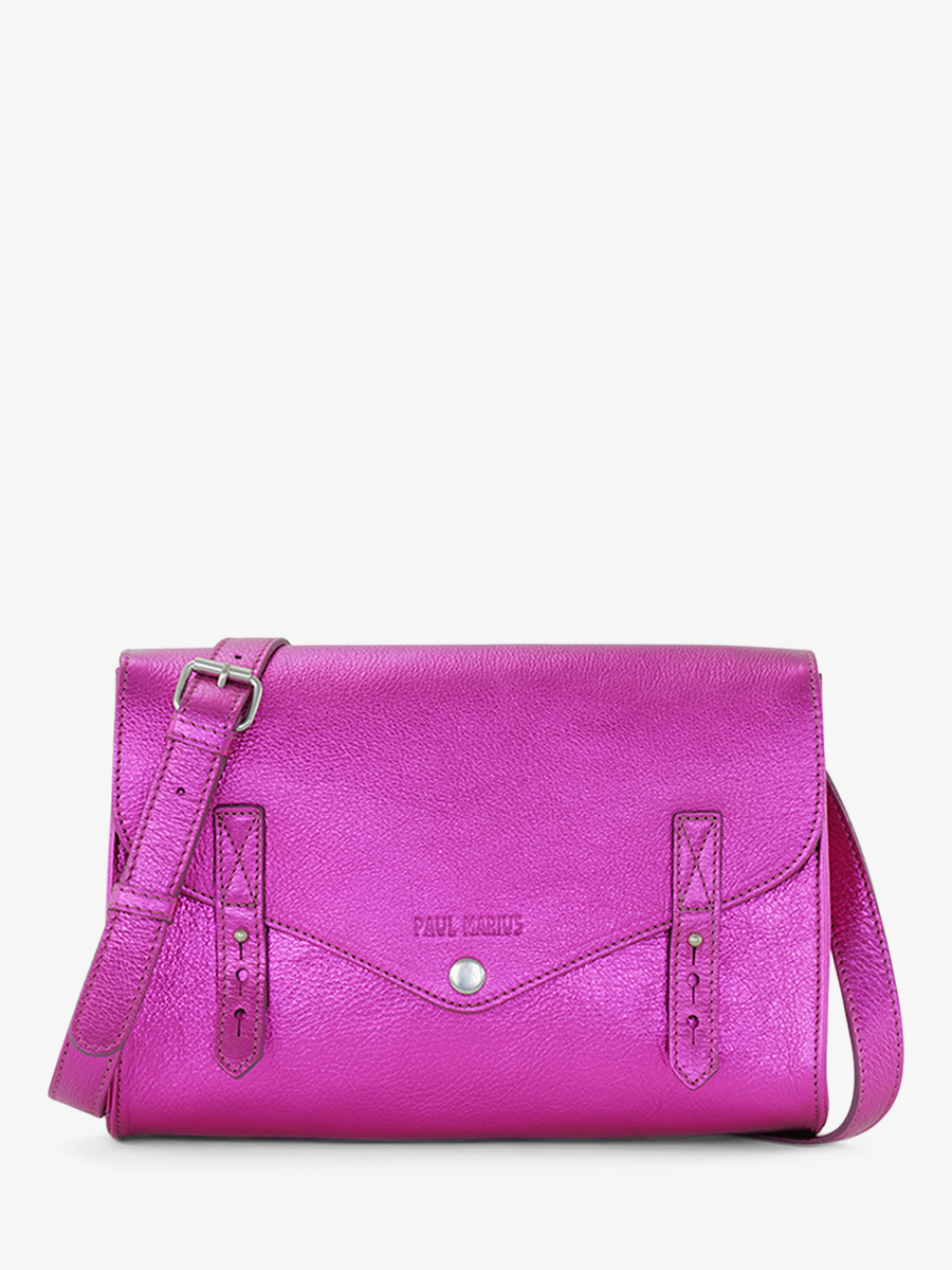 photo-vue-de-face-sac-bandouliere-cuir-femme-rose-l-indispensable-ultraviolet-paul-marius-m08-uv-pi