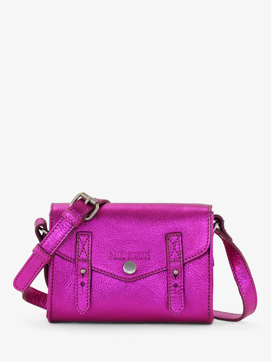 photo-vue-de-face-sac-bandouliere-cuir-femme-rose-le-mini-indispensable-ultraviolet-paul-marius-w08s-uv-pi