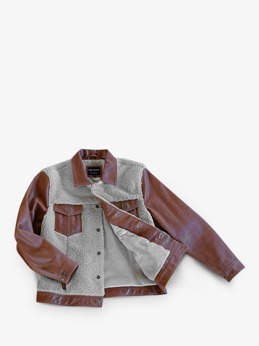 Jean huilé homme marron top
