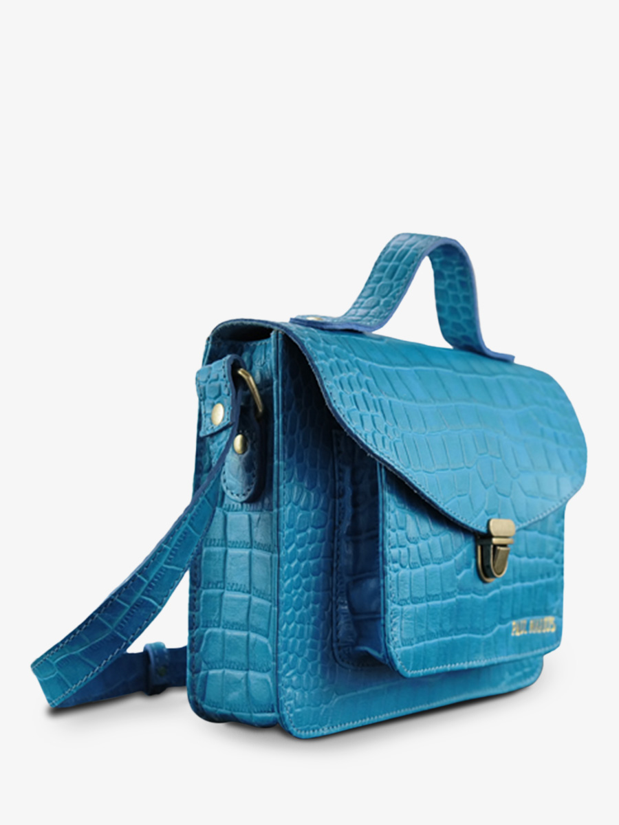 photo-vue-de-cote-sac-bandouliere-cuir-femme-bleu-mademoiselle-george-alligator-cocktail-topaze-paul-marius-w05-a-blu