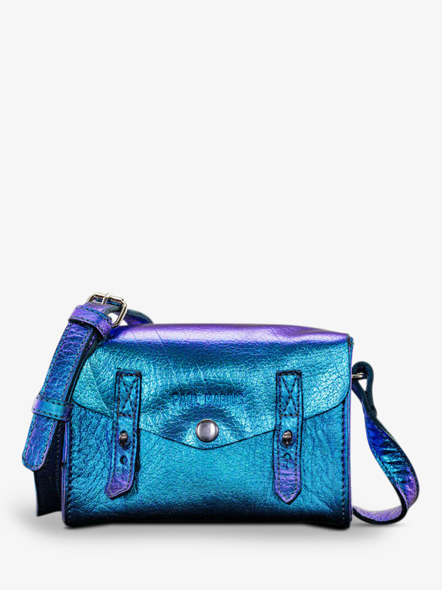 photo-vue-de-face-sac-bandouliere-cuir-femme-bleu-le-mini-indispensable-scarabee-paul-marius-w08s-p-blu