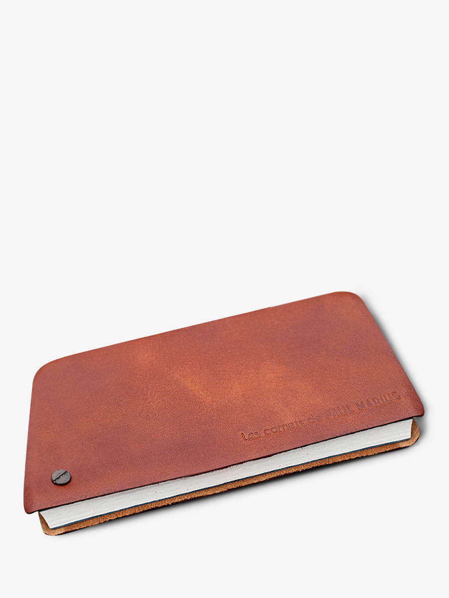 photo-vue-de-face-carnet-ecriture-marron-le-carnet-bloc-notes-naturel-paul-marius-m62