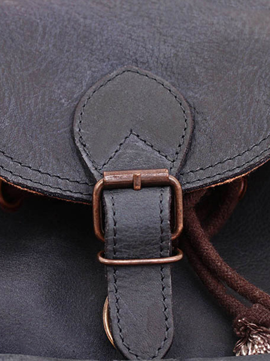 LeBaroudeur Bleu Petrole sac a dos cuir femme Bleu PAUL MARIUS