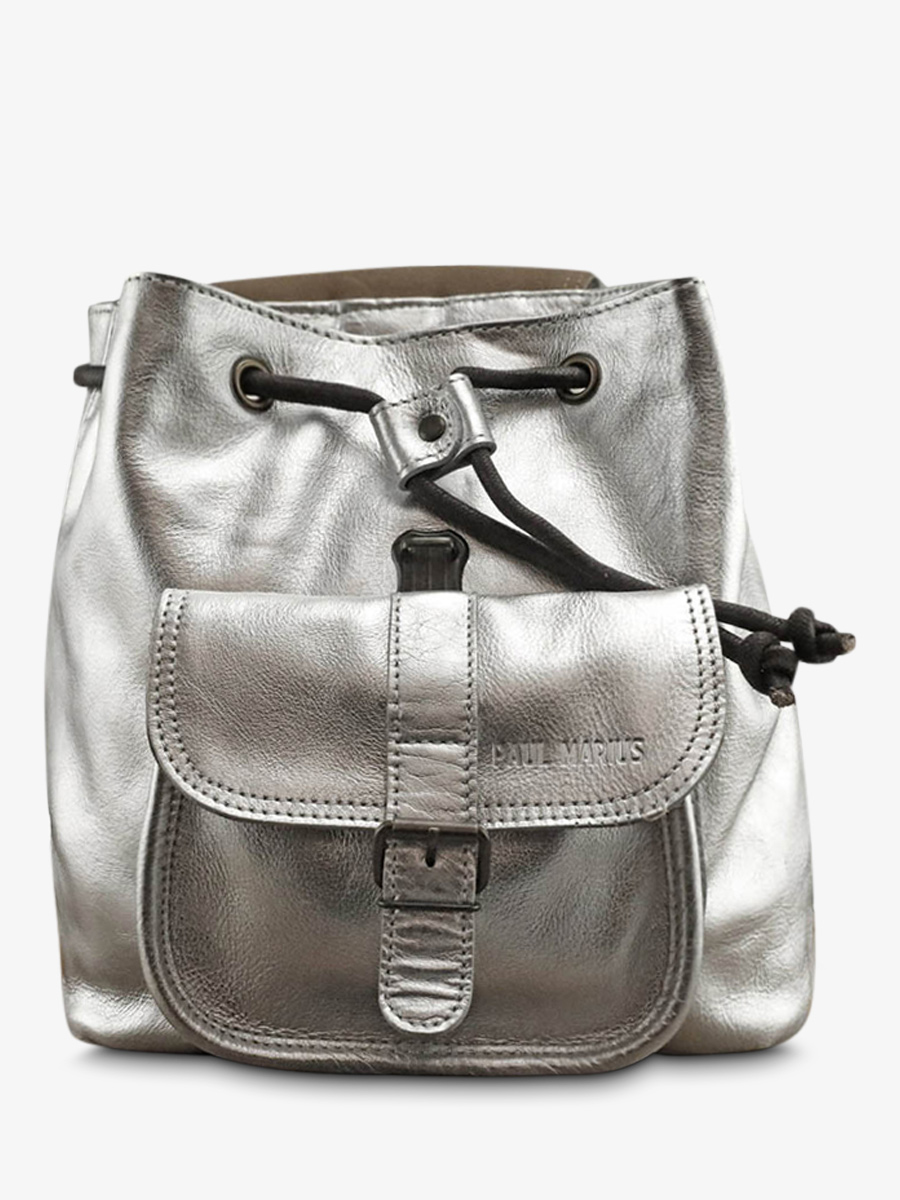 LeBaroudeur Argent sac a dos cuir femme Argent PAUL MARIUS