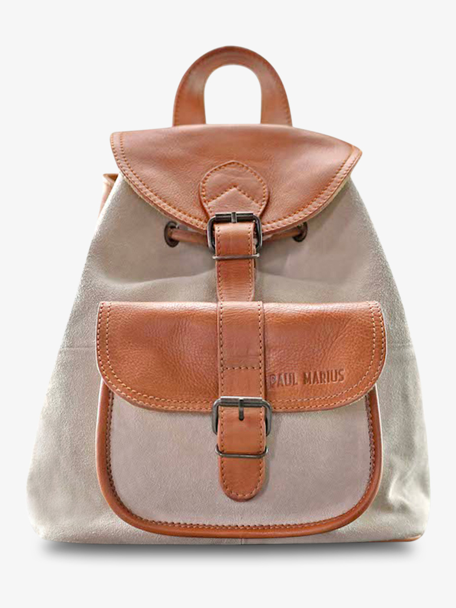 LeBaroudeur Naturel - sac a dos cuir femme Marron