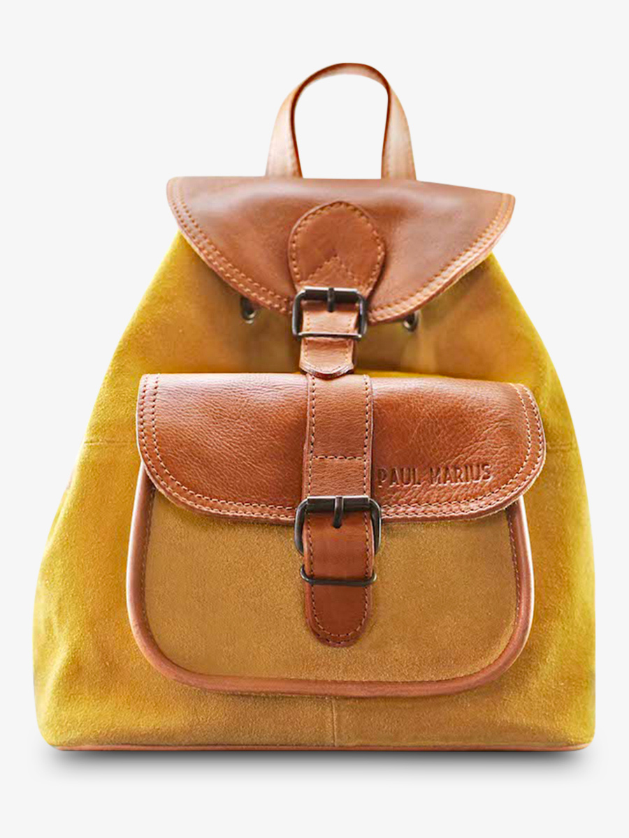 photo-vue-de-face-sac-a-dos-cuir-femme-marron-lebaroudeur-pampa-naturel-miel-paul-marius-m39-ol-y