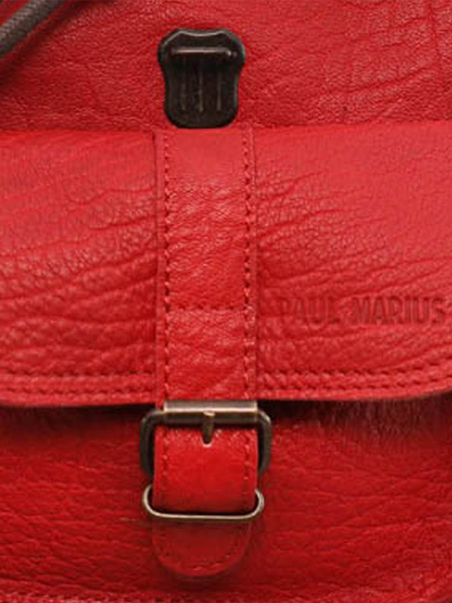 LeBaroudeur Rouge Carmin sac a dos cuir femme Rouge PAUL MARIUS