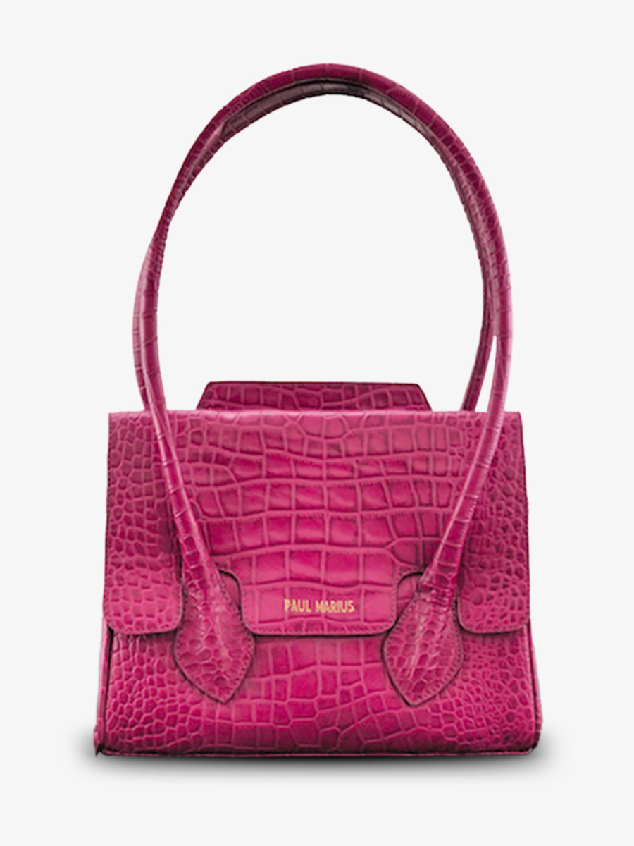 photo-vue-de-face-sac-a-main-cuir-femme-rose-colette-s-alligator-cocktail-tourmaline-paul-marius-w28s-a-pi