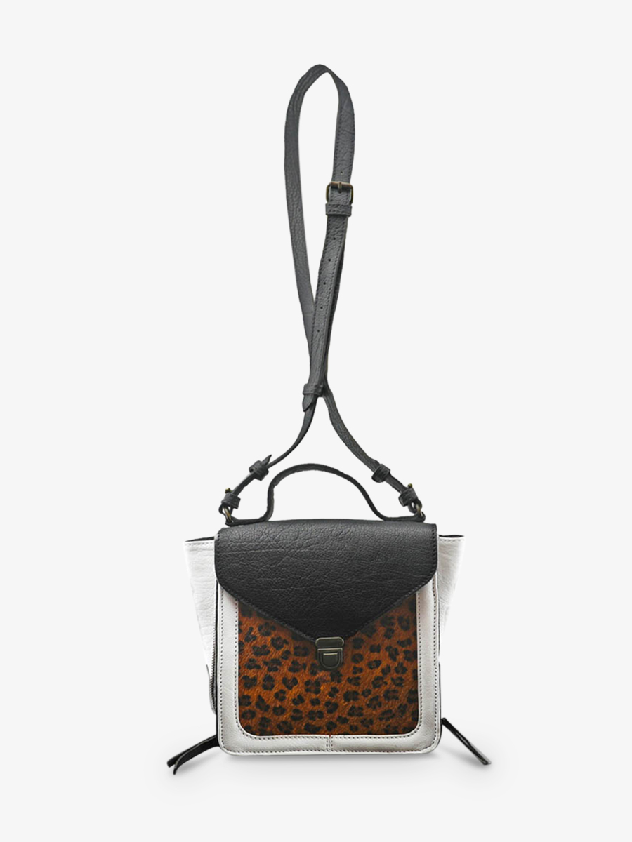 photo-vue-de-face-petit-sac-bandouliere-cuir-femme-noir-blanc-mistinguette-leopard-noir-blanc-paul-marius-w20-lp-b-w