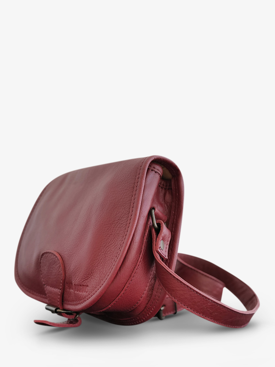 Sac cuir bordeaux femme sales