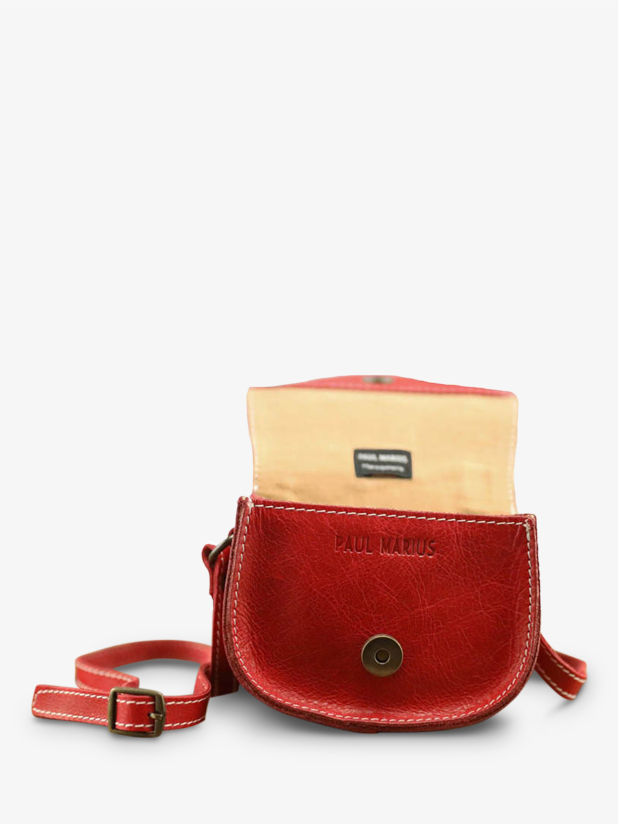 photo-vue-de-cote-mini-sac-bandouliere-cuir-fille-rouge-monmignon-rouge-paul-marius-m42-r