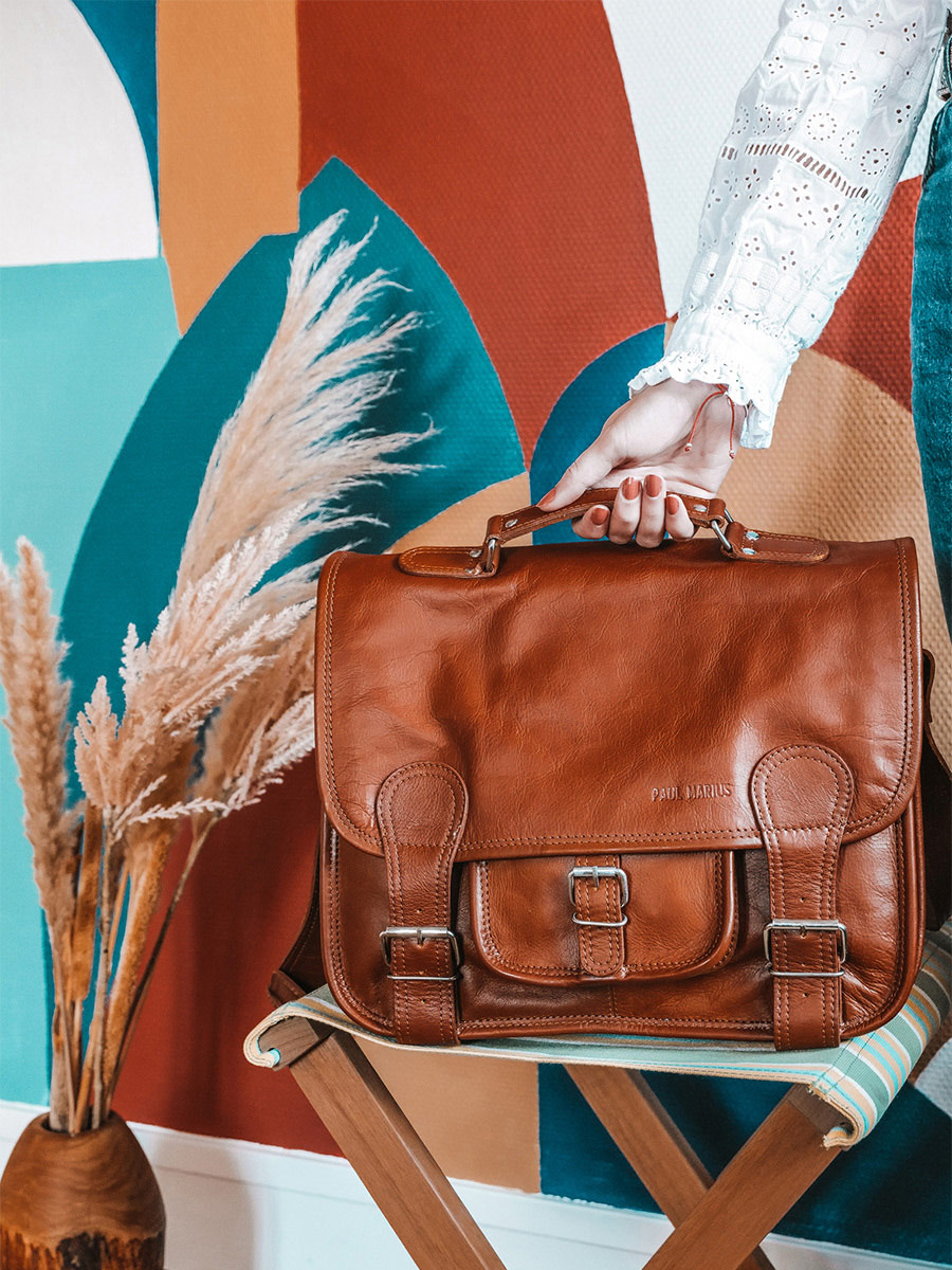 Sac à main cartable cuir store
