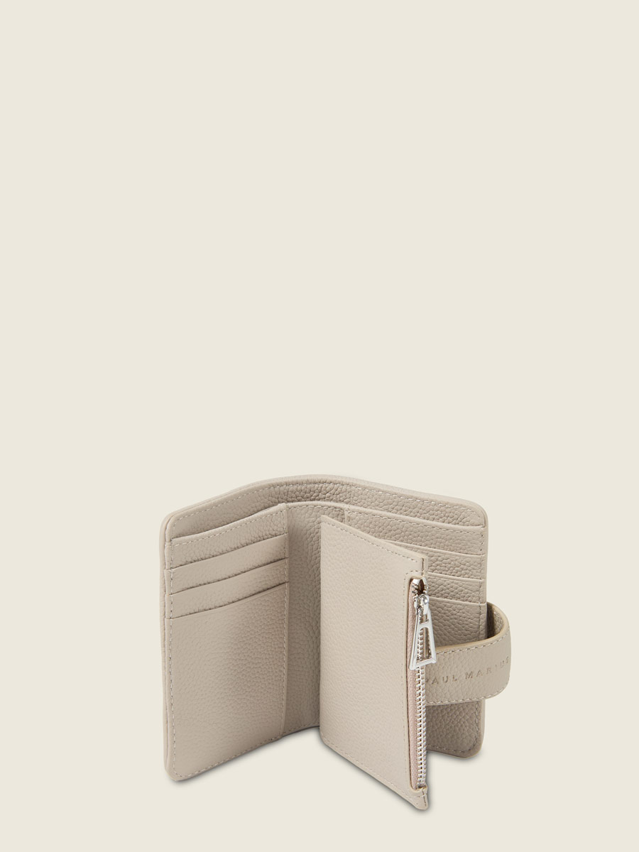 Portefeuille gris Valentine Python - Galet photo focus matiere