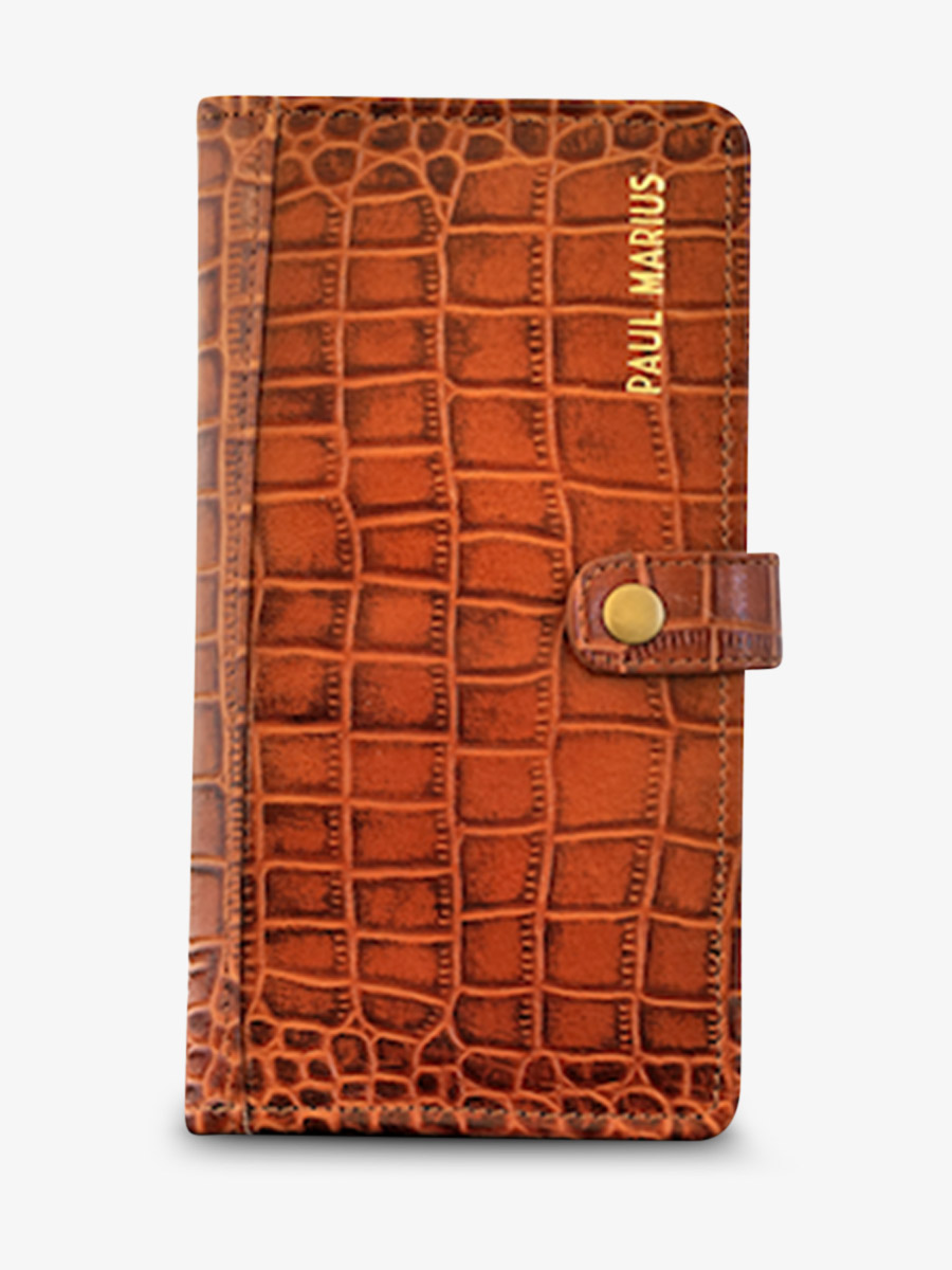 photo-vue-de-face-portefeuille-cuir-femme-marron-leportefeuille-charlotte-n2-alligator-cocktail-ambre-paul-marius-m67-a-l