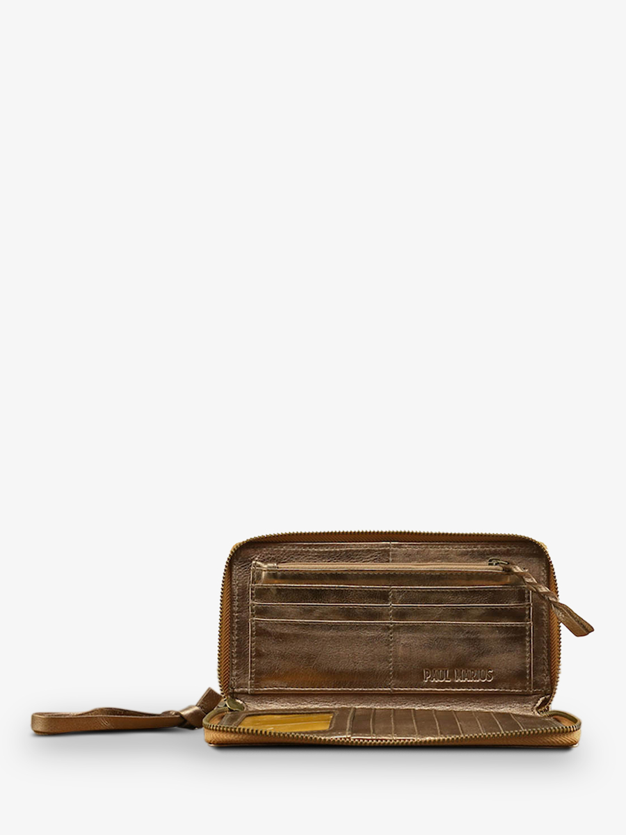 LePortefeuille Charlotte Cuivre portefeuille cuir femme Cuivre PAUL MARIUS